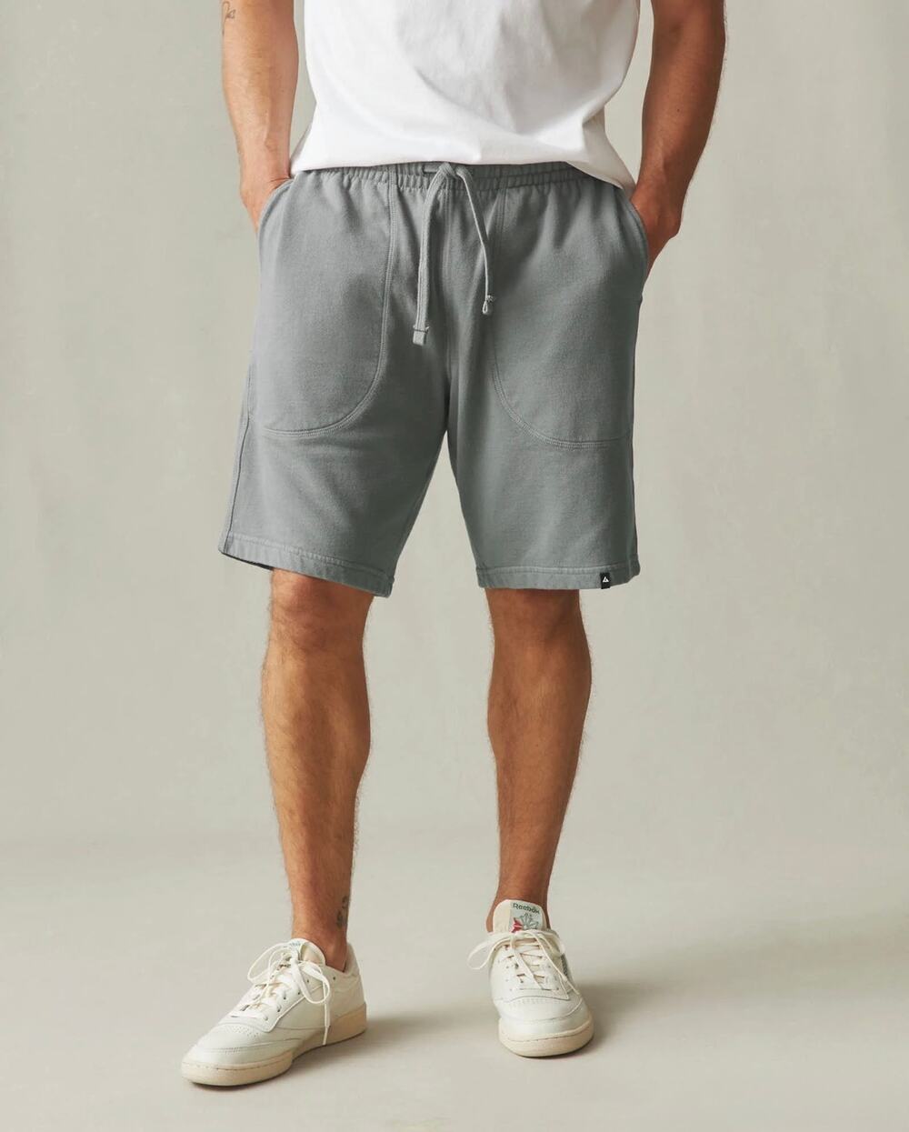 American Giant French Terry Men's Sweatshort In Monument Grey Size Large